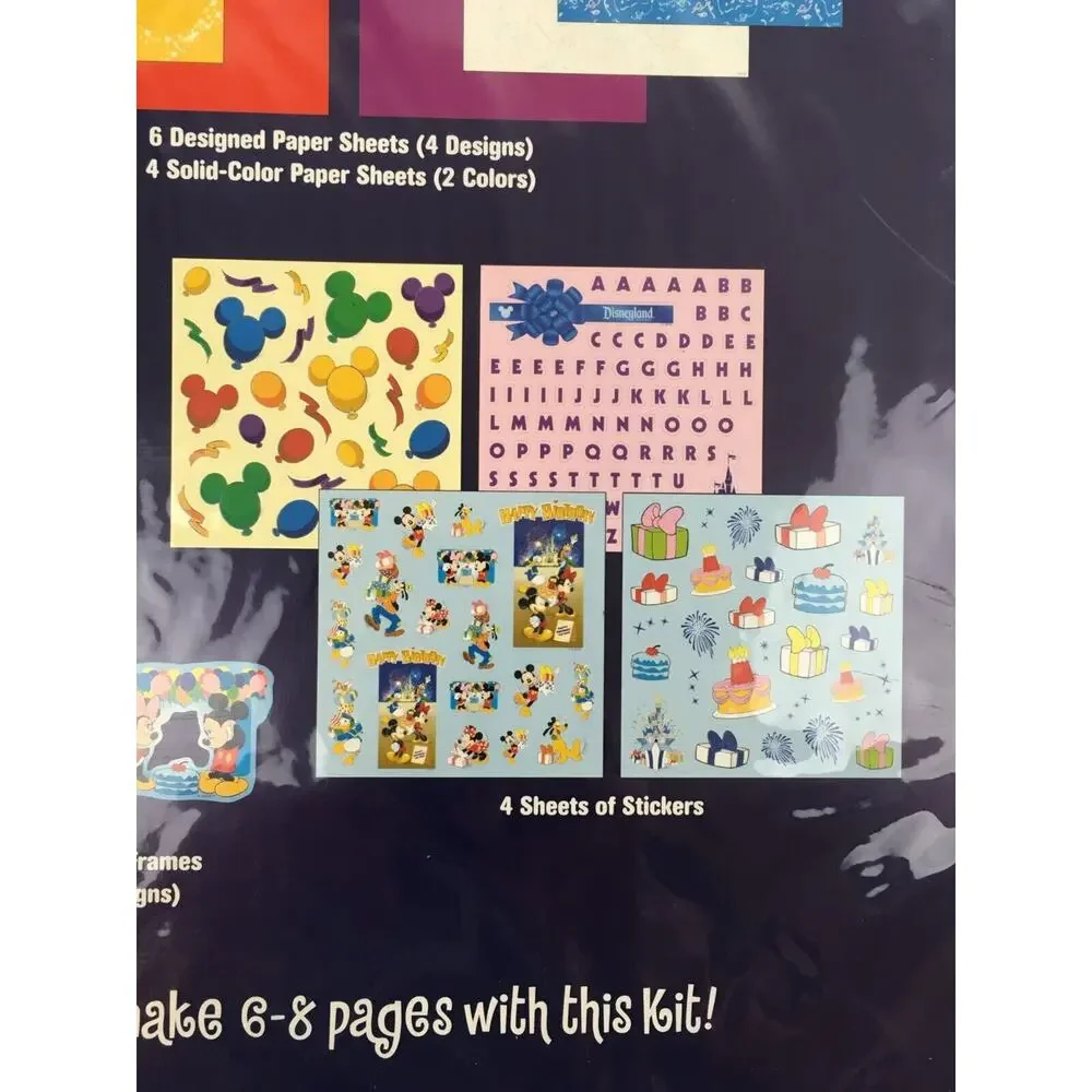Disney New Mickey Scrapbook Stickers Disneyland Disney World Minnie Mouse Goofy